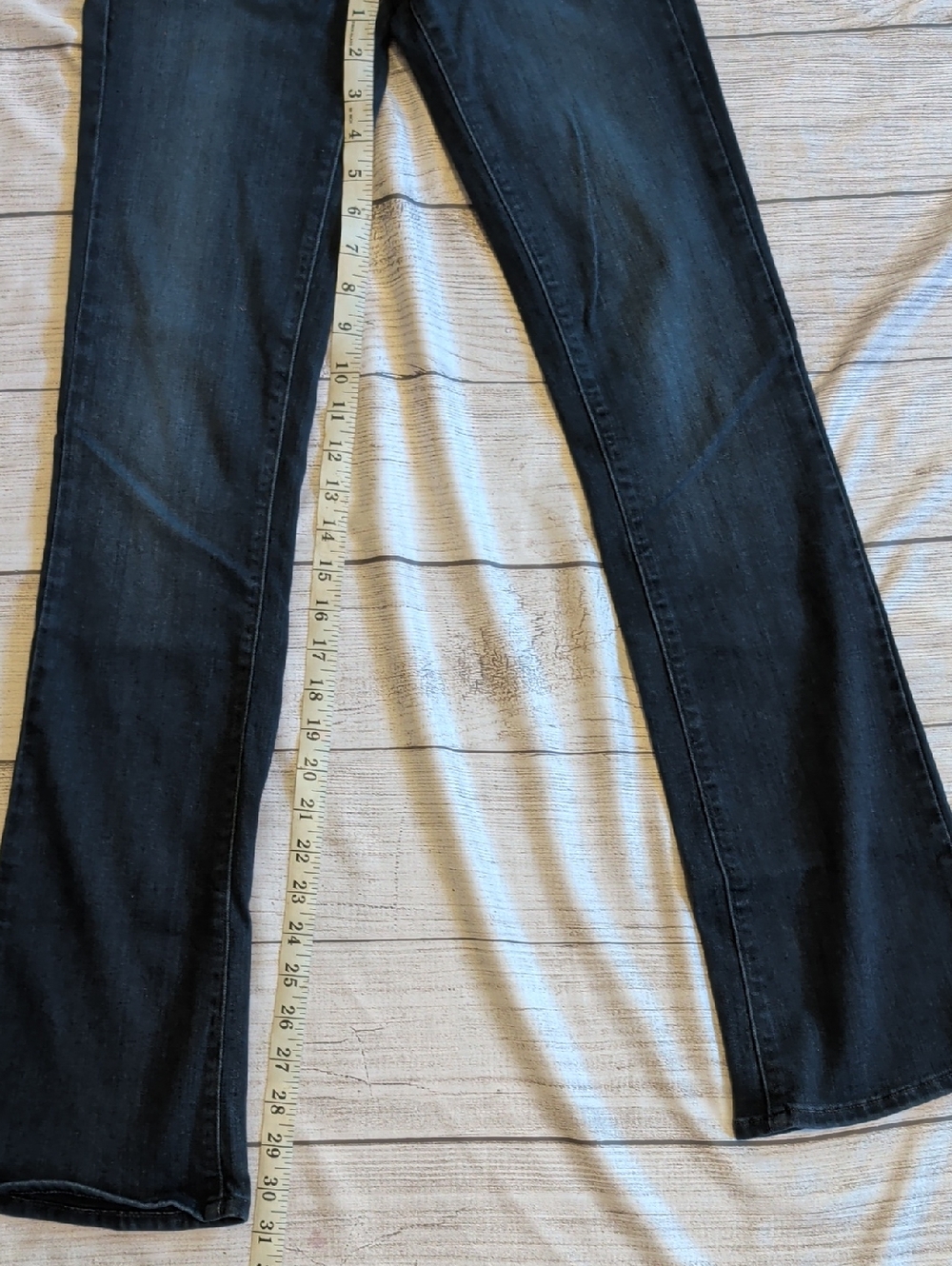 PAIGE Dark Indigo Flare Jeans - Picture 8 of 10